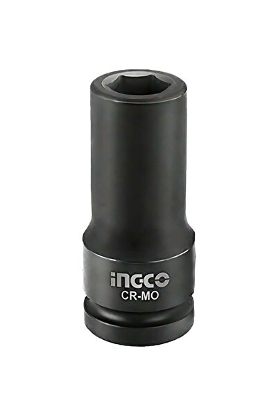 Ingco 1/2" Deep Impact Socket HDIS12221L Heavy-Duty Chrome-Moly Steel Professional Socket for Automo