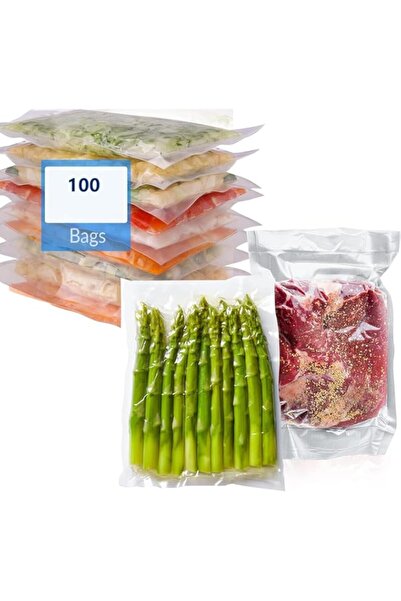 Generic i Vacuum Sealer Bags, 100 Bags Pre-Cut Embossed Vacuum Bags, BPA Free Vacuum Seal Bags, Universal De