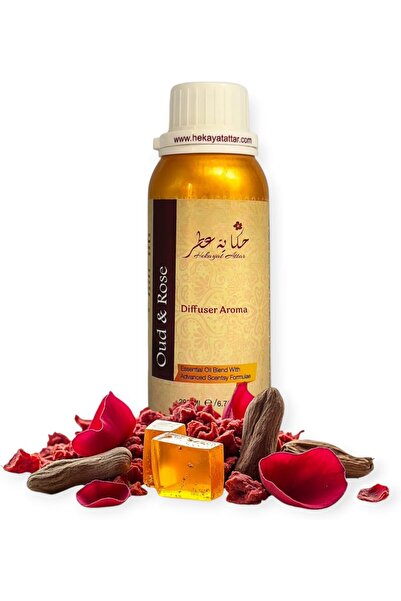 Hekayat Attar زيت معطر جو برائحة العود والورد 200 مل