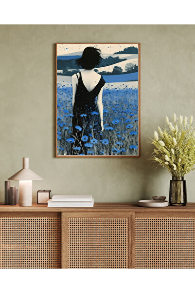 Tuba Decor Tablo dintr-o singură bucată cu rame din lemn pentru sufragerie, s...