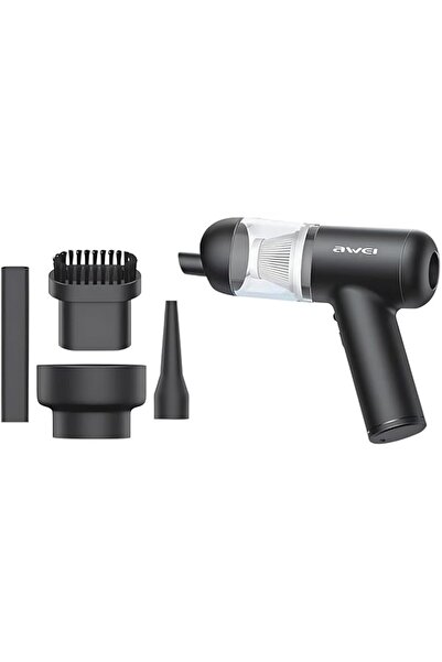 Generic مكنسة كهربائية صغيرة محمولة باليد من Awei V2 4 في 1 لاسلكية لتنظيف الغبار في السيارة قابلة للطي حتى 3000 متر