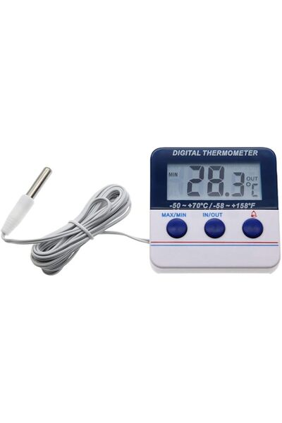 Generic ميزان حرارة رقمي للثلاجة والفريزر من NALACAL، مقياس حرارة داخلي وخارج...