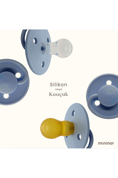 Mininor Silikon Emzik 0+ Ay - Heat Flower