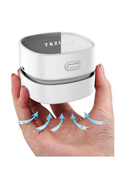 Generic مكنسة كهربائية مكتبية TRZLIFE، مكنسة كهربائية صغيرة للطاولة بتفاصيل م...