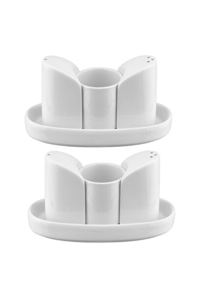 Culinaro Set 2 seturi Alvi solnita,pipernita,suport scobituri cu farfurie ova...