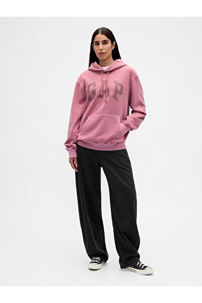 GAP Erkek Açık Pembe VintageSoft Arch Logo Sweatshirt