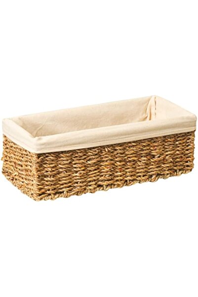 Generic سلة أعشاب بحرية طبيعية من هومسميثس مع بطانة صغيرة - الطول 34 سم × الع...