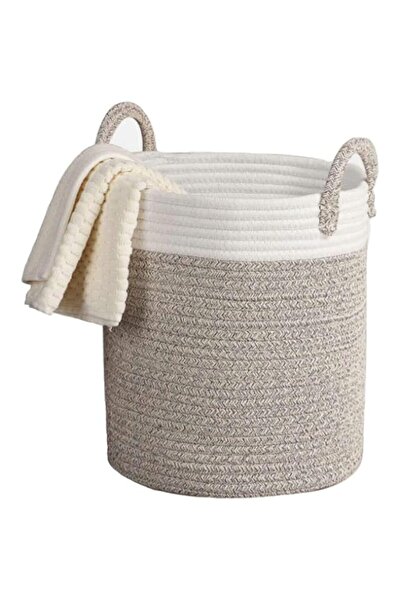 Generic Womdee Rope Woven Storage Baskets for Organizing Rope Storage Basket Set of 3 Cotton Rope Storage Du
