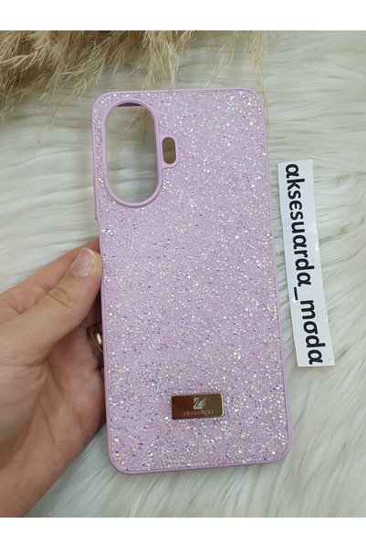 ZB Aksesuarda Moda REALME C55 Uyumlu Lüks Swrovski Taşlı Kılıf
