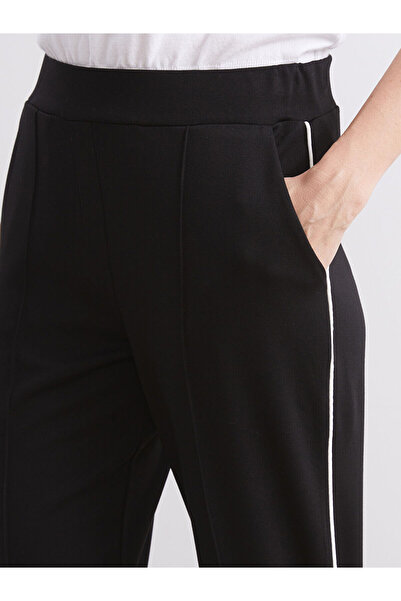 LC Waikiki Black Elastic Waist Women's Trousers