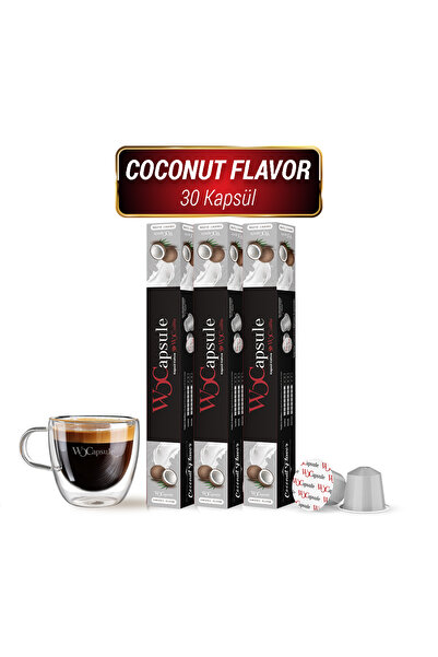 WOC COFFEE WOCapsule Coconut Nespresso Uyumlu Kapsül Kahve 30'lu Avantaj Paketi