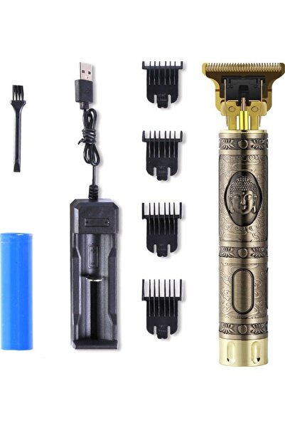 Primo Plus ماكينة قص الشعر الاحترافية للرجال T9 USB قابلة لإعادة الشحن وأداة تشذيب اللحية الكهربائية للحلاقة والنحت