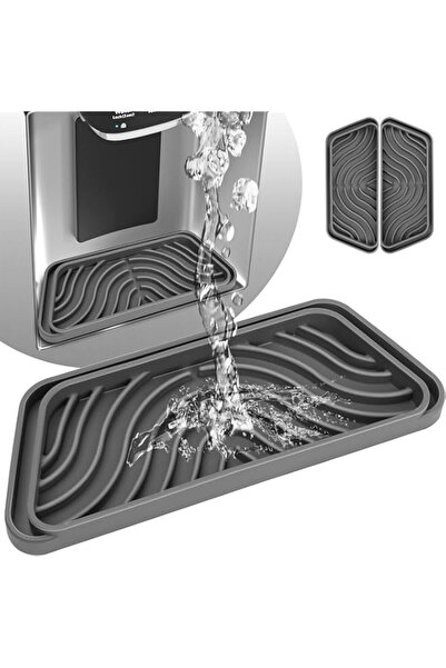 Generic AXIYIBZI 2-Pack Refrigerator Drip Catcher For Water Tray, Mini Refrigerator Drip Mats for Ice Water