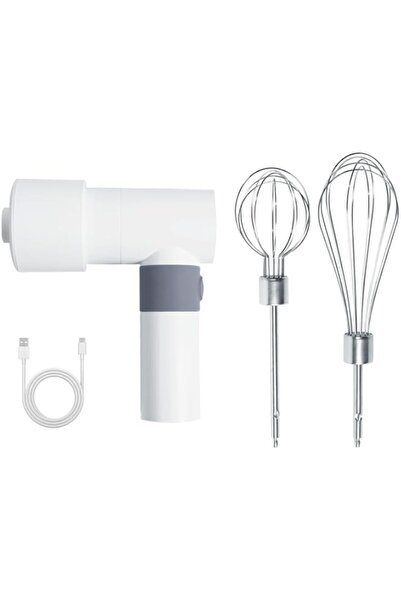 Generic NALACAL Electric Mixer Whisk with 2 Mixing Heads, USB Rechargeable Cordless Hand Handheld Electric B