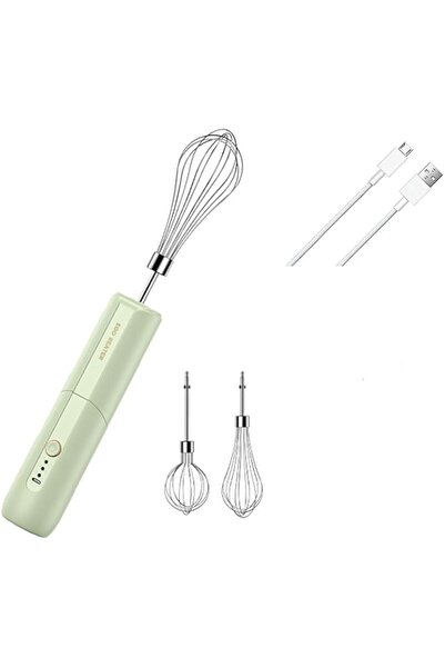 Generic BRITUMS Handheld Electric Egg Beater USB Rechargeable, 3-Speed Automatic Control, 304 Stainless Stee