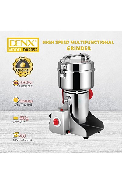 Denx 3000W Power High Speed Multifunctional Grinder, Spices Grinder Capacity 800g, Coffee Grinder