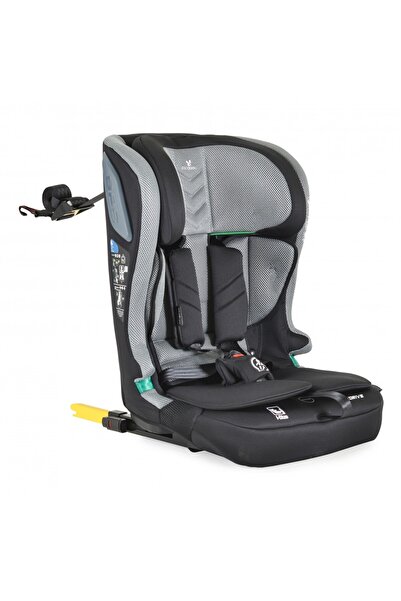 Cangaroo Isofix car seat I-Drive Titanium Grey I-Size 76-150cm, compact foldable model, height r
