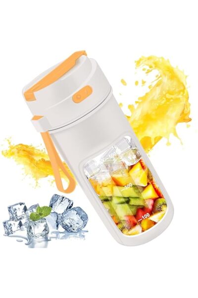 Generic خلاط شخصي من أزوني للمشروبات المخفوقة والعصائر، خلاط محمول مزود بـ 10 شفرات، سعة كبيرة 500 مل