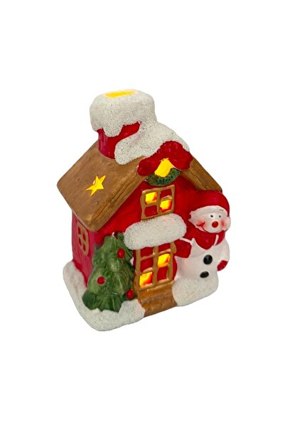 velve Приказната къща на Дядо Коледа, светеща коледна украса, със звезди, 15 ...