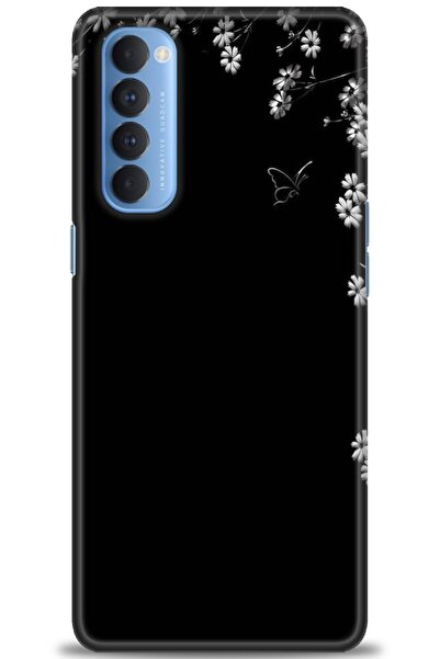 kılıfevreni Oppo Reno 4 Pro Uyumlu Kılıf HD Baskılı Kapak - Tasarım Silikon K...