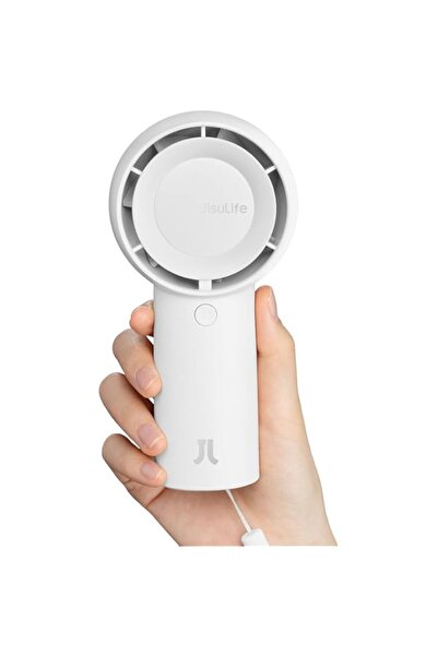 Generic مروحة توربو محمولة من JISULIFE [مدة تبريد قصوى 16 ساعة] مروحة يدوية صغيرة محمولة، قابلة لإعادة الشحن عبر USB بسعة 4000 مللي أمبير في الساعة