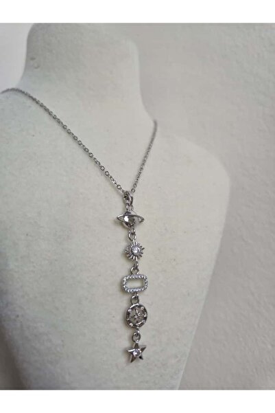 Haze Non-Tarnish Steel Space Y Necklace