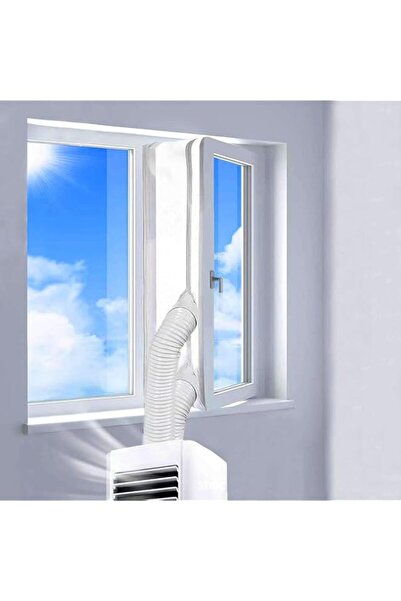 Generic مانع تسرب نافذة مكيف الهواء TERRIFI، لمكيف الهواء المحمول ومجفف الملابس، يمنع الهواء الساخن