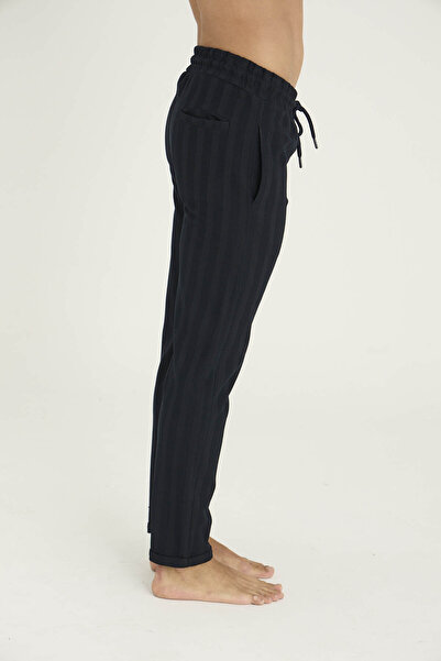 KLY Men's Thick Single Pants Stylish Design with Stripe Pattern