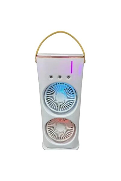 Generic مبرد هواء محمول من فيتو مع مروحة مرطبة - وحدة تكييف صغيرة، يعمل بمنفذ USB، 3 سرعات، إضاءة LED بـ 7 ألوان