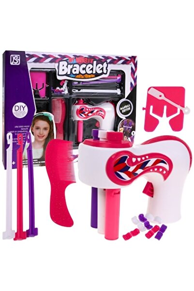 dalimag Set pentru impletit parul, 32 piese, Plastic, Multicolor