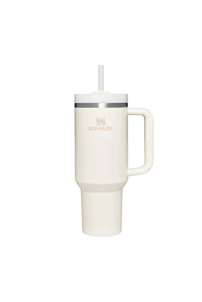 Stanl Stanley Quencher H2.0 FlowState Tumbler 40oz – Cream(White), Insulated Travel Cup