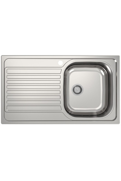 Detay Eviye Ticaret Asil AS89 Paslanmaz Çelik Mutfak Evyesi – Tek Gözlü, Sol ...