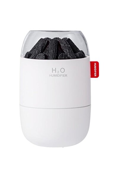 Generic مرطب للعلاج بالروائح العطرية - موزع زيت بركان أنيق مع محاكاة نار الفح...