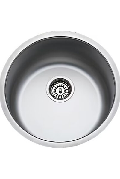 Detay Eviye Ticaret Donau C40 Yuvarlak Paslanmaz Çelik Evye – Tek Hazneli, Te...