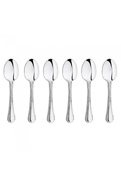 Inoxriv Set of 6 YORK tea/coffee spoons, 18/0 stainless steel, L14cm, thickness 2mm, glossy finish