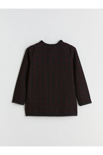 LC Waikiki New Season Crew Neck Patterned Women's Cardigan