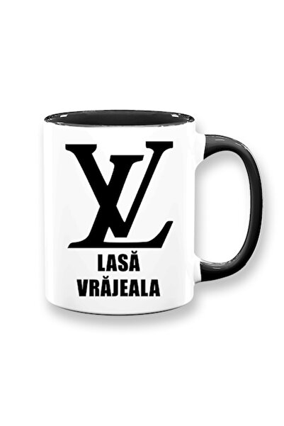 OEM Cană personalizată cu mesaj amuzant: „Lasă vrajeala”, Betaprint, albă cu ...