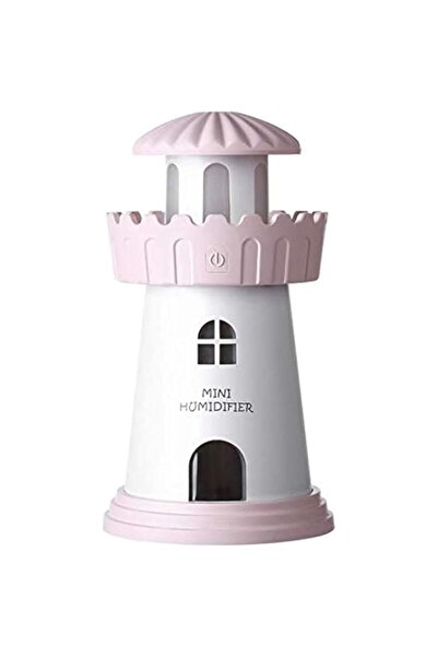 Generic Mini Humidifier LED Lighthouse Nightlight Air Humidifier, USB Powered Ultra-Quiet Humidifier for Bab
