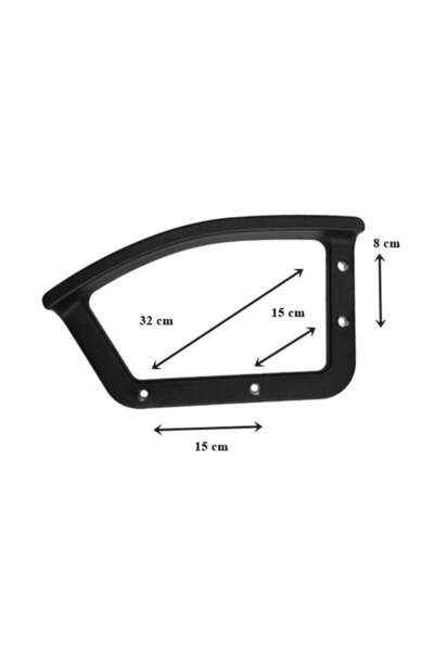 Depox Set de două mânere standard pentru scaun de birou, negre, 32 cm