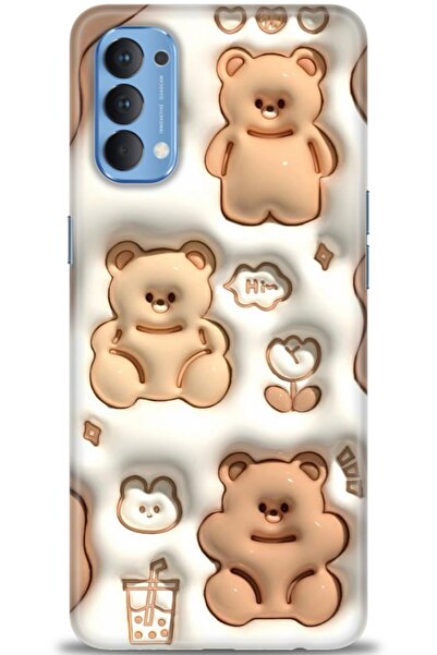 OPPO Reno 4 Uyumlu Kılıf HD Baskılı Kapak - Tasarım Silikon Kılıf - 115