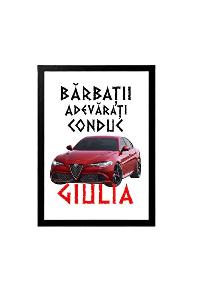 OEM Pictură decorativă pentru entuziaști cu mesajul: „Bărbați adevărați condu...