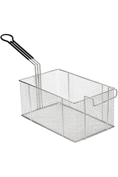 Generic Harmony fry basket with handle add PVC on handle, iron wire + nickel plated 60（31*16.5*13）*22cm