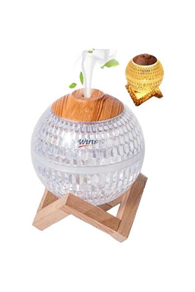 Generic مرطب هواء صغير على شكل كرة كريستالية، 350 مل، مرطب هواء لطيف برذاذ با...