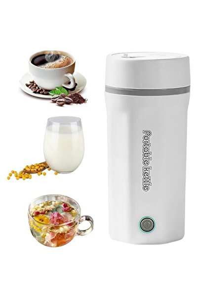 Generic Portable Electric Kettle, 500ml Mini Travel Cup Small Electric Heating Mug, Fast Boiling Hot Water T