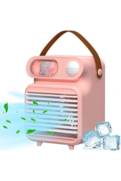 Generic مبرد هواء محمول من TRRbyCMLS، مروحة مكتب USB قابلة لإعادة الشحن، مروحة سطح مكتب صغيرة، مكيف هواء كهربائي