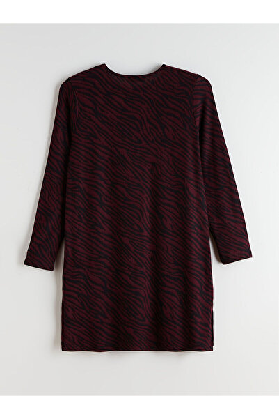 LC Waikiki İzr New Season Crew Neck Patterned Women's Tunic