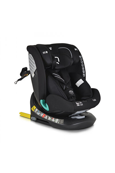 Cangaroo Scaun auto cu Isofix Quill I-size 40-150 cm Negru,Sezut rotativ 360 ...