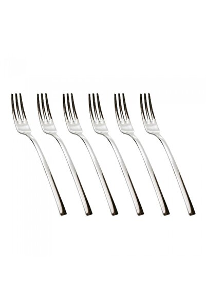 Inoxriv Set of 6 MEDEA dessert forks, stainless steel, L15cm, thickness 3.5mm, glossy finish