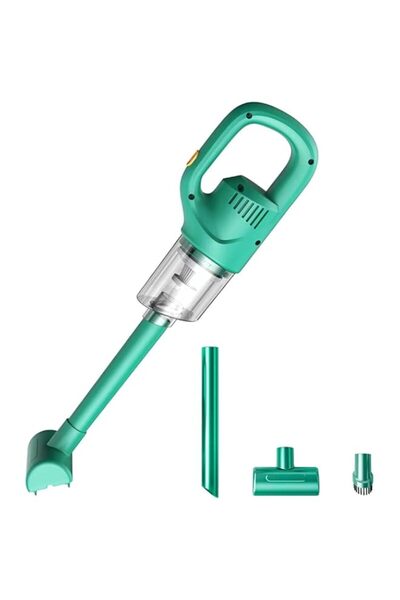 Generic مكنسة كهربائية للسيارة من AIPUDE، لاسلكية، محمولة باليد، صغيرة وخفيفة الوزن 2 في 1 لتنظيف شعر الحيوانات الأليفة