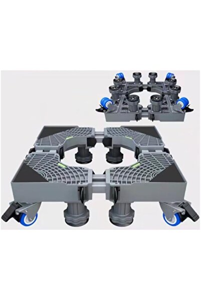 Generic WEKOTEE Mini Fridge Stand Universal Stand Base Adjustable Refrigerator Stand with Strong Feet and Br